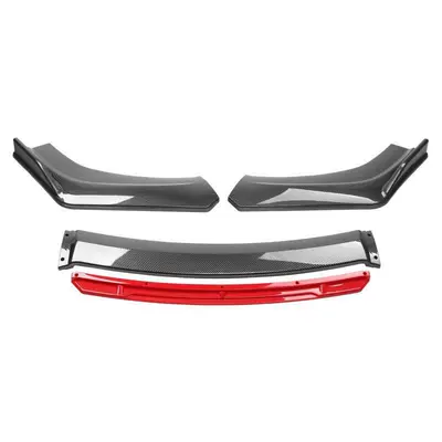 Civic Special Front Lip Bumper — Other Car Modifications - carbon-fiber-red-tongue-set