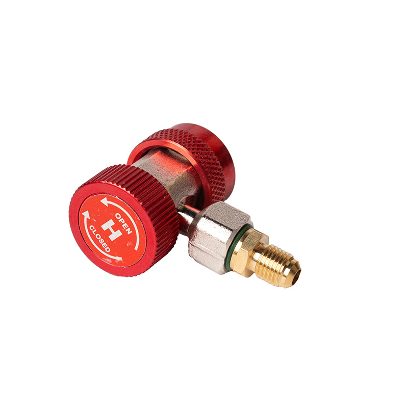 Fábrica directa coche fluoración ajustable conector rápido de tres vías aire acondicionado nieve alta y baja presión refrigerante herramienta de conversión