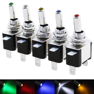 12v Automatic rocker switch LED car modification 20A button with light switch ASW-07D 3p switch
