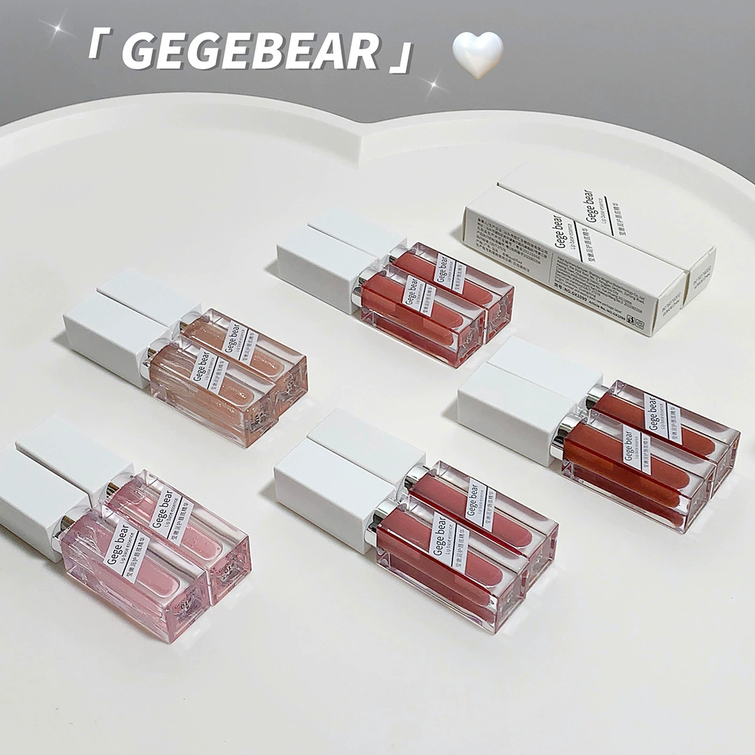 Gege bear помада для губ, увлажняющая эссенция, прозрачная помада с эффектом зеркала, с маленькими медведями