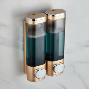 Ft soap dispenser wall-mounted hotel shower gel shampoo box squeezer hand sanitizer wall hanger free