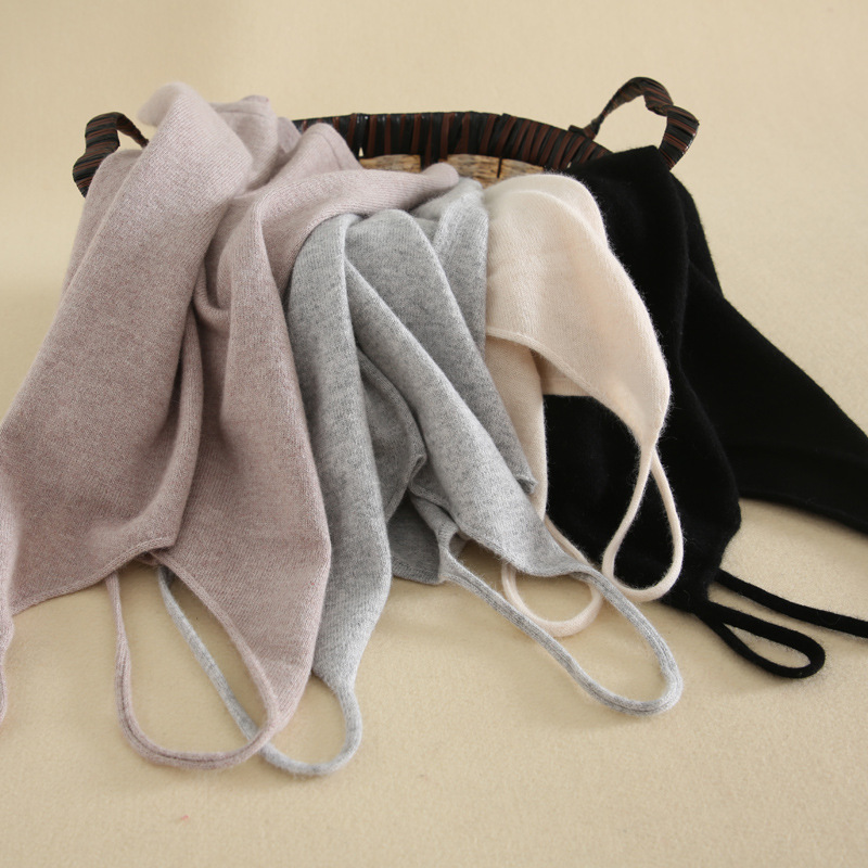 100% Pure Wool Women's Knitted Camisole New V-Neck Vest Wool Sweater Camisole Fashionable Sexy Plain Solid Color Thin