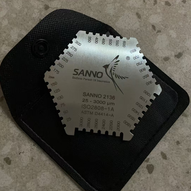 六角湿膜梳测厚仪 湿膜卡测厚仪 不锈钢湿膜片