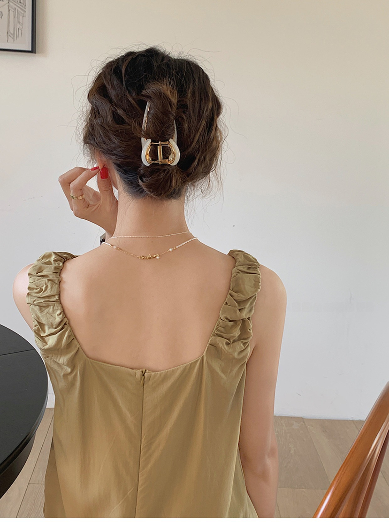 Stor hårklämma för damer elegant acetat grip sommarstil_voghion.com