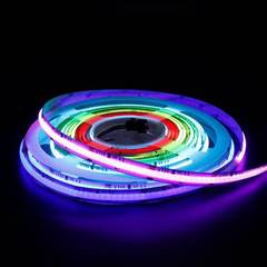 高光効率 cob ライトストリップデュアル色温度 rgb マジックカラフルな流水競馬フォーインワン cob ライトストリップリニアライトフレキシブルライト