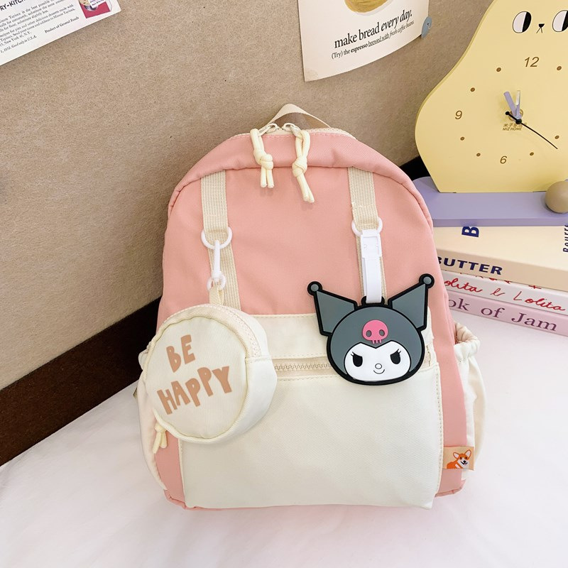 Kulomi mochila infantil encantadora caricatura mochila escolar para niños de la escuela primaria mochila de viaje ligera ocio para niñas