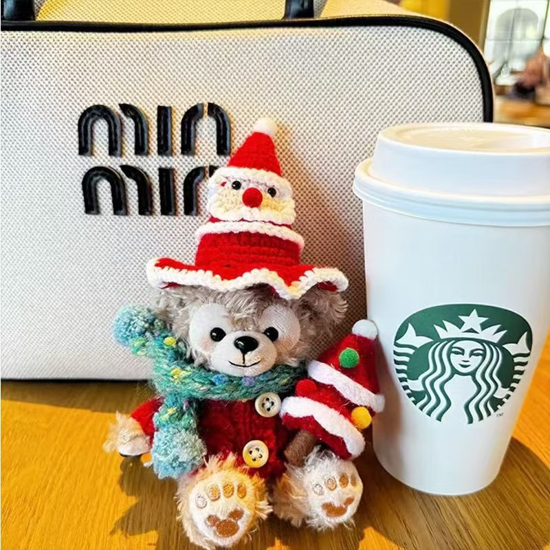 Couple Autumn and Winter Cute Shirley Mei Sketchboard Tomato Good Persimmon Bag Keychain Pendant Doll Gift