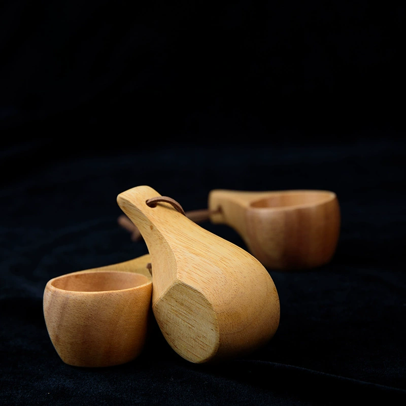 Креативный финский кубок Rubber Woods, походный кубок, портативная маленькая деревянная чашка для напитков на свежем воздухе, чашка для воды, кубок