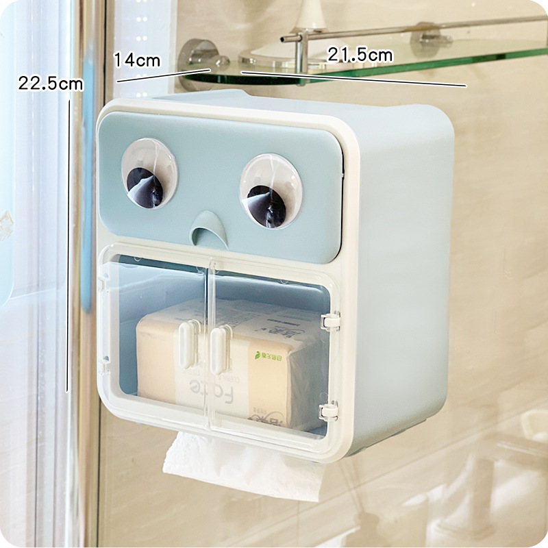 トイレティッシュボックス高級感置物棚穴なし壁掛けトイレクリエイティブ収納ボックス引き出しボックス|undefined