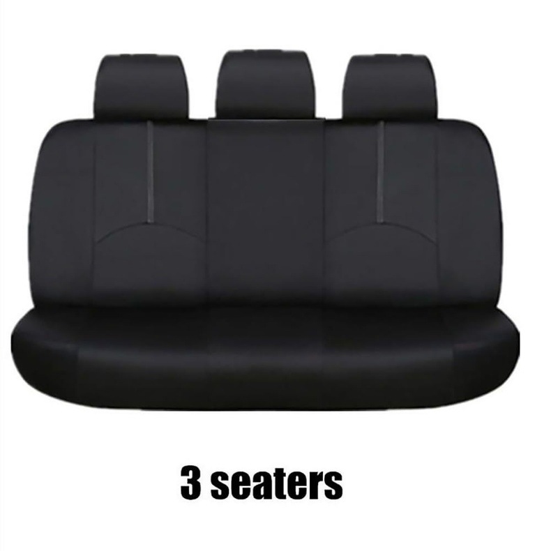 Black Pu Leather Export Universal Car Seat Cover Dustproof Cross-Border 4/9 Piece Set Complete Set Amazon Factory Direct Sale