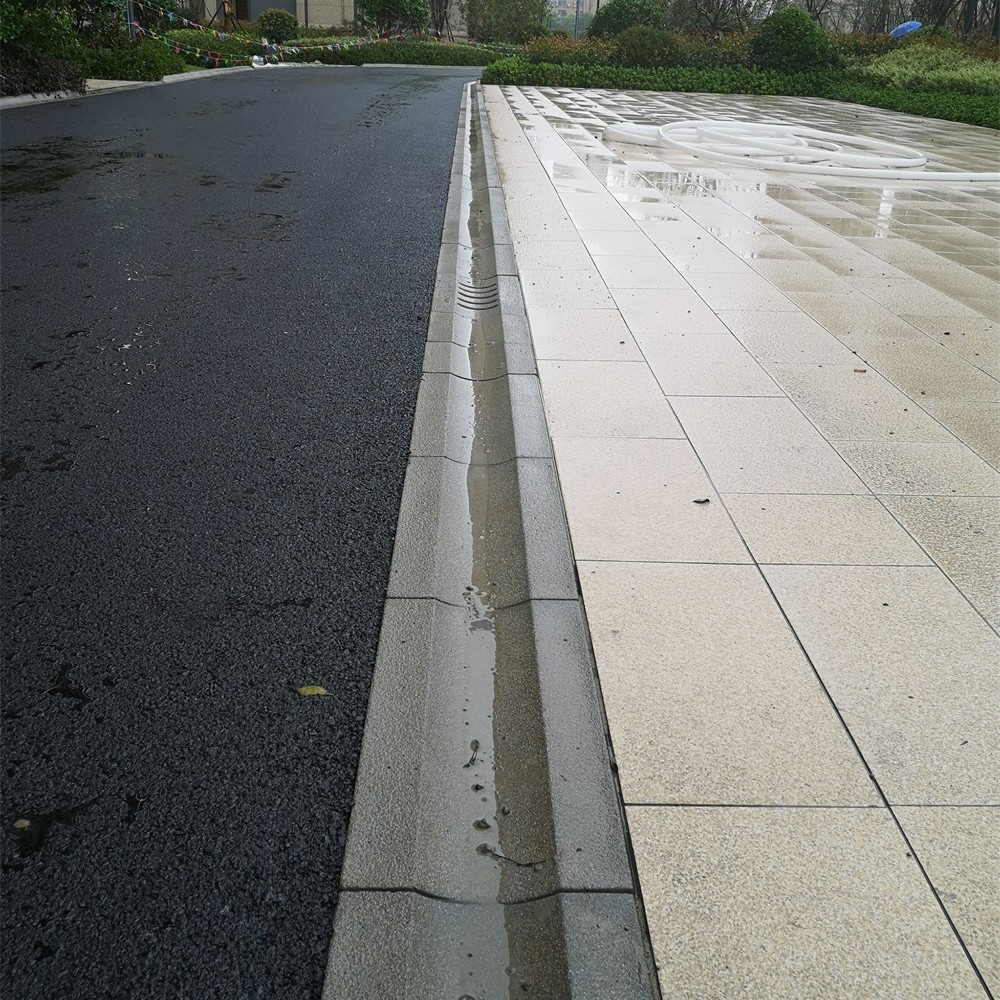 仿芝麻灰S型路牙PC砖PC路缘石预制混凝土侧石600*300*80/160