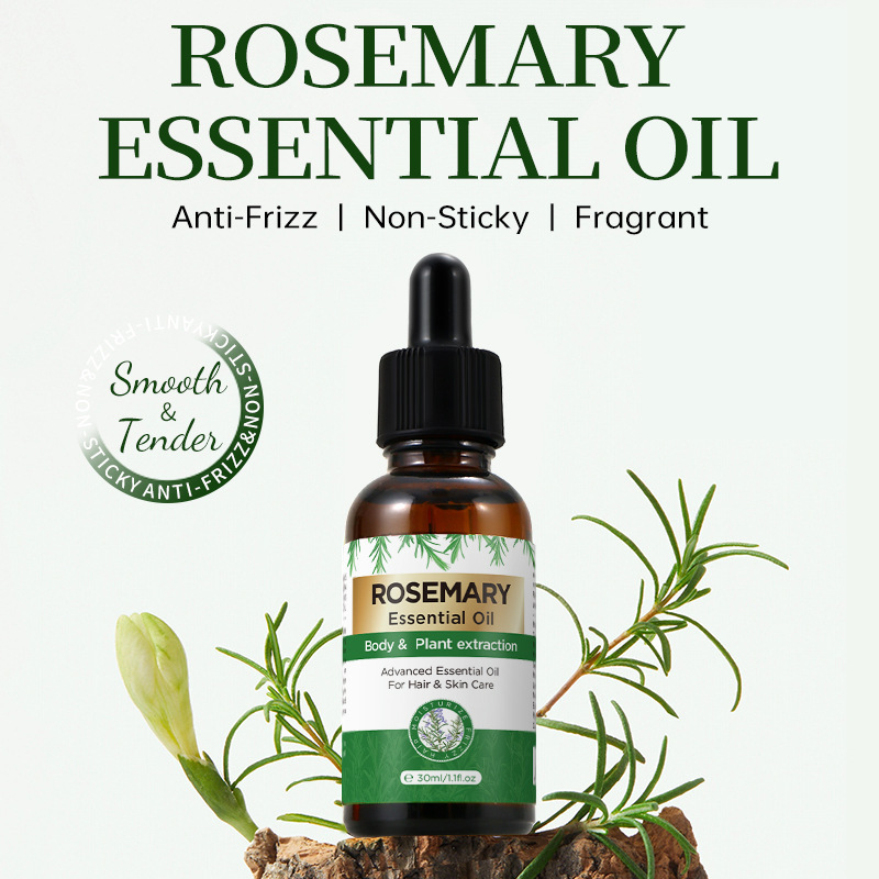 亚马逊跨境Rosemary Essential Oil柔顺保湿迷迭香护发精油批发|undefined