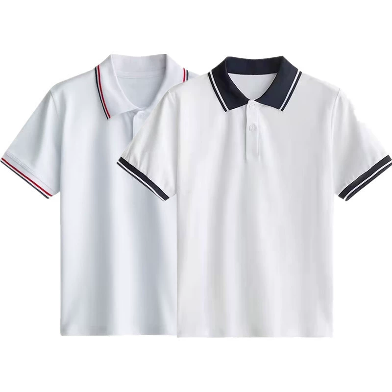 Форма для начальной и средней школы, внутренняя футболка с короткими рукавами, летняя повседневная школьница, Белый Топ, рубашка-поло, одежда для класса средней школы