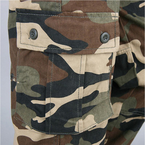 Foreign trade wholesale multi-pocket camouflage overalls men's outdoor tactical casual pants plus fat large size straight loose