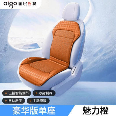 Multi-function pad Cushion Summer Car Seat - single-seat-charming-orange