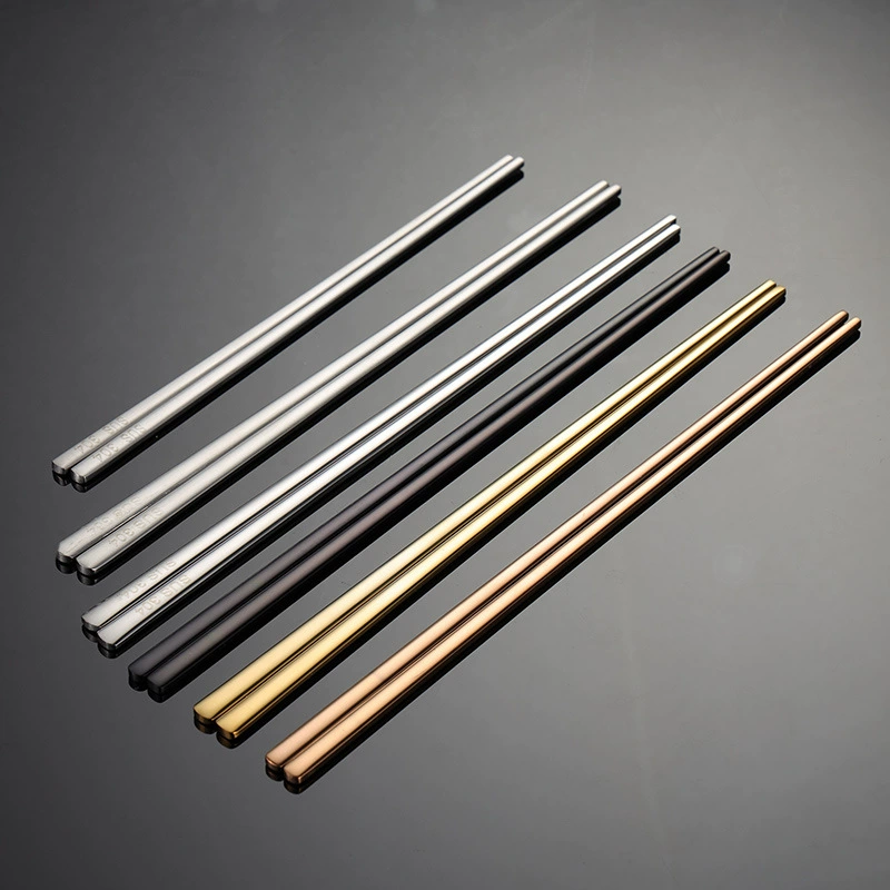Эн Chopsticks из нержавеющей стали, корейская столовая посуда, 3 мм, 50 г