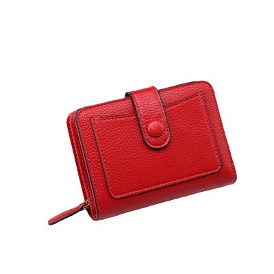 PIROYCE Women's Wallet, 50% Off Short Model, Korean Style Lychee Pattern Women's Coin Slot Multi-functional Clasp Leather Purse Wholesale