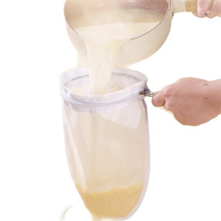 Bolsa de gaza de algodón duradera con filtro de tofu grueso grande bolsa de filtro de leche de soja doméstica de cocina jugo image 6