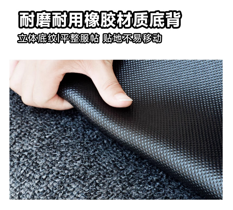 Cross-Border Supply of Motorcycle Floor Mats, Nylon Printed Rubber Carpets, Oil-Proof and Stain-Resistant, Printed with Advertising Logos, Motorcycle Mats