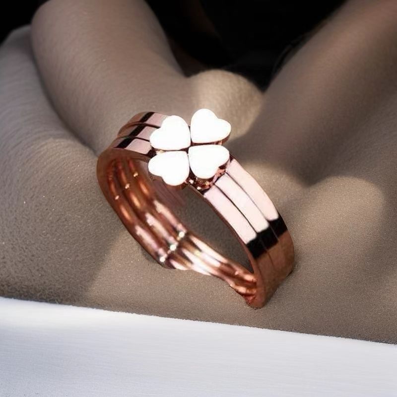 Heart Shaped Three Piece Ring Set For Women Designer Jewelry_voghion.com