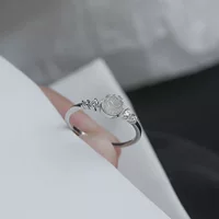 Корейская версия нового нишевого дизайна кольца с камелией женский аксессуар легкий экстравагантный изысканный модный блеск циркония дикий открытый кольцо
