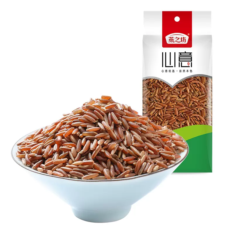 燕之坊五谷杂粮真空红米批发红米杂粮米红糙米红米米砖谷物