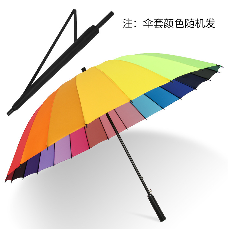 24本骨ロングハンドル傘 メンズ 大型自動暴風雨専用傘 強化・強力・耐風ストレートロッド ロゴプリント|undefined