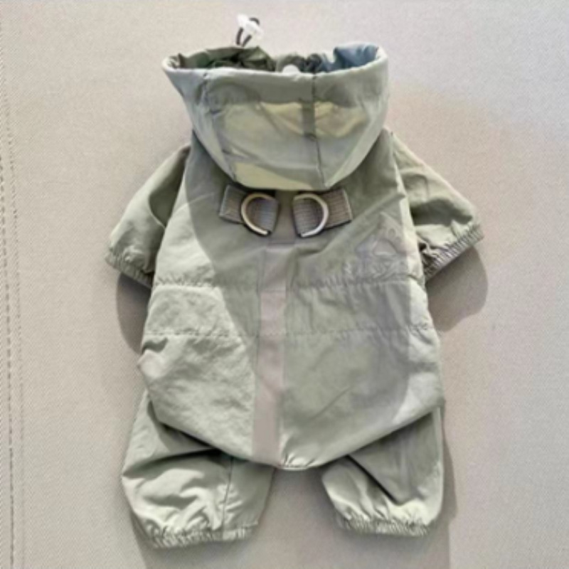 春夏新款宠物狗狗简约四脚防尘服晴雨两用防蚊虫狗狗四脚防晒衣|undefined