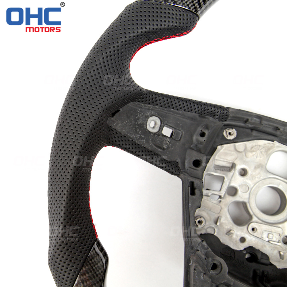 Direct Shipment from the Us Warehouse Is Suitable for 20-21 Model Audi S7 Rs6 C8 Carbon Fiber Car Steering Wheel Modification Parts
