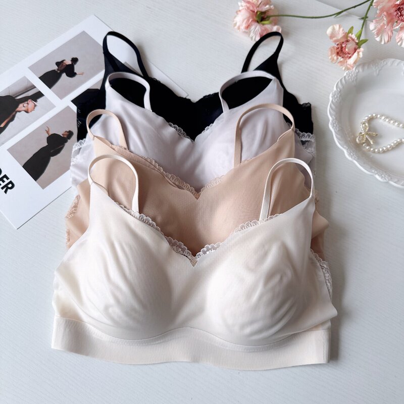 Modal Seamless Underwear for Women with Small Busts, Push-Up, Wireless, Comfortable Bra, Sexy Lift-Up, Adjustable, Soft Bra Modal Seamless Underwear for Women with Small Busts, Push-Up, Wireless, Comfortable Bra, Sexy Lift-Up, Adjustable, Soft Bra