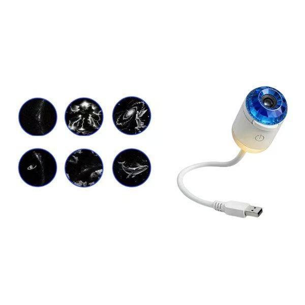 Una explosión transfronteriza de proyección de estrellas USB lámpara interior de automóvil dormitorio lámpara de noche romántica lámpara de atmósfera galáctica