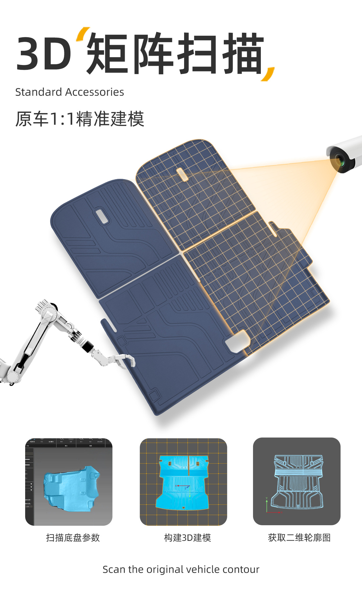 Suitable for ZEEKR 9x trunk mat, 25-26 model, specifically designed for ZEEKR six-seater TPE car trunk mat