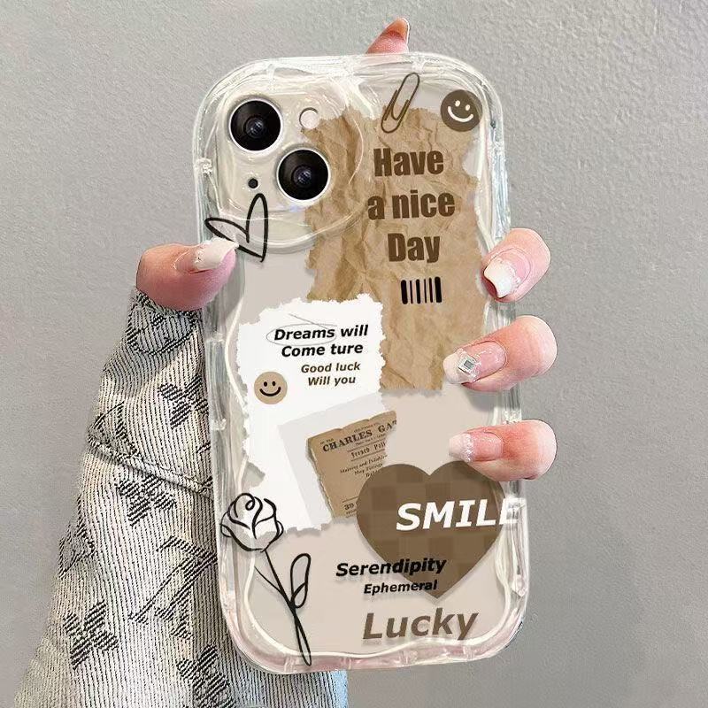 Café inglés retro para Apple 16promax funda para teléfono móvil 12 Europa y América iphone14 Japón y Corea del Sur 13 nuevo estilo 15