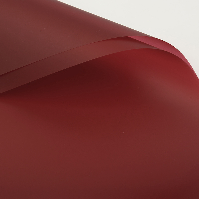 Papel Ouya Papel liso coreano Embalaje de flores Florería impermeable de dos colores Paquete de ramo Papel de flores Papel de regalo Material de embalaje de regalo