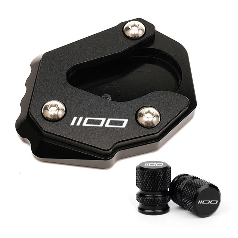 Kawasaki Versys1000/Se Versys1100 Aluminum Alloy Modified Side Stand with Enlarged Base + Valve Cover