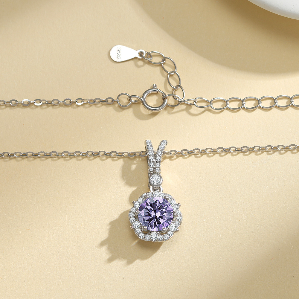 목걸이 퍼플 다이아몬드(1캐럿)