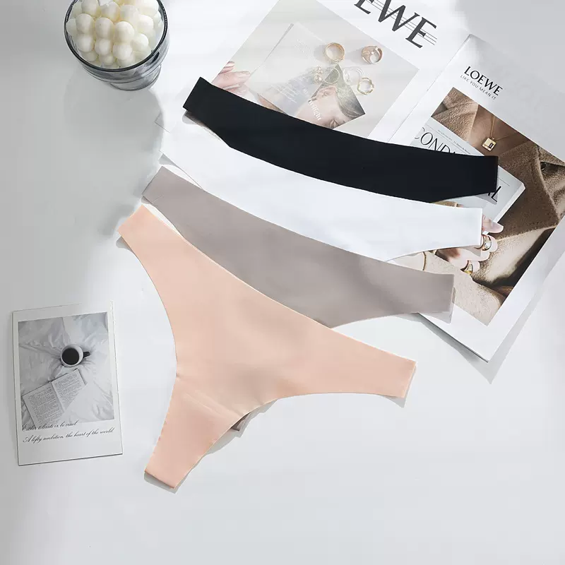 跨境亚马逊tback内裤女无痕三角裤性感欧美运动健身大码丁字裤