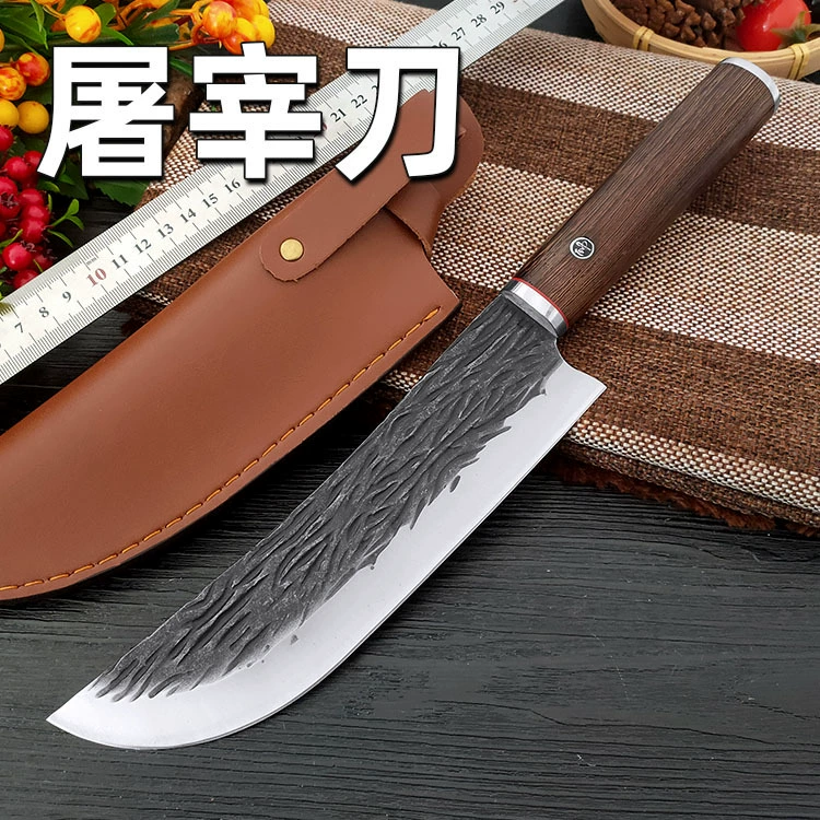 Ручная ковка разделочное ножа для тушения, кухонный нож для разделки свинины, баранины, рыбы, ручной нержавеющей стали, разделка мяса