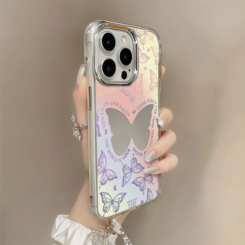 Apple, совместимый чехол для iPhone 15, зеркальный эффект