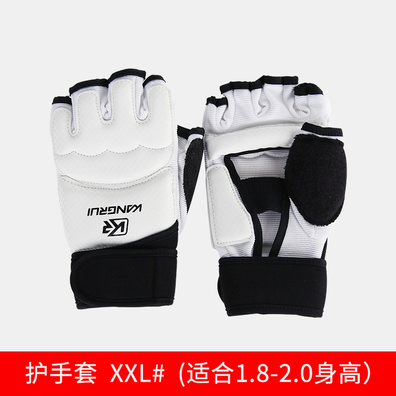 Transfronterizo kangrui taekwondo guantes pie protector resistente al desgaste lucha boxeo pie protector fabricante