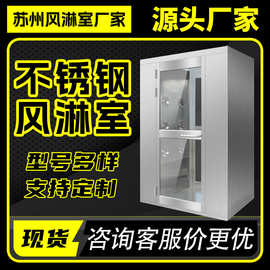 不锈钢风淋室单人双人三人双吹货淋机食品厂消毒净化除尘风淋通道