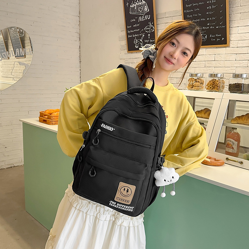 Mochila escolar para hombres, nuevos estudiantes de secundaria, estudiantes de secundaria, reducción de carga de gran capacidad, mochila ligera, mochila simple y de alta calidad para hombres