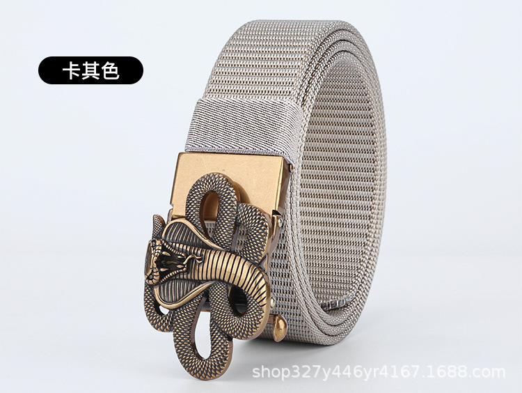 Gugeti hombres hebilla automática cinturón táctico de entrenamiento militar al aire libre casual jeans 12 Zodiaco serpiente hebilla overoles cinturón