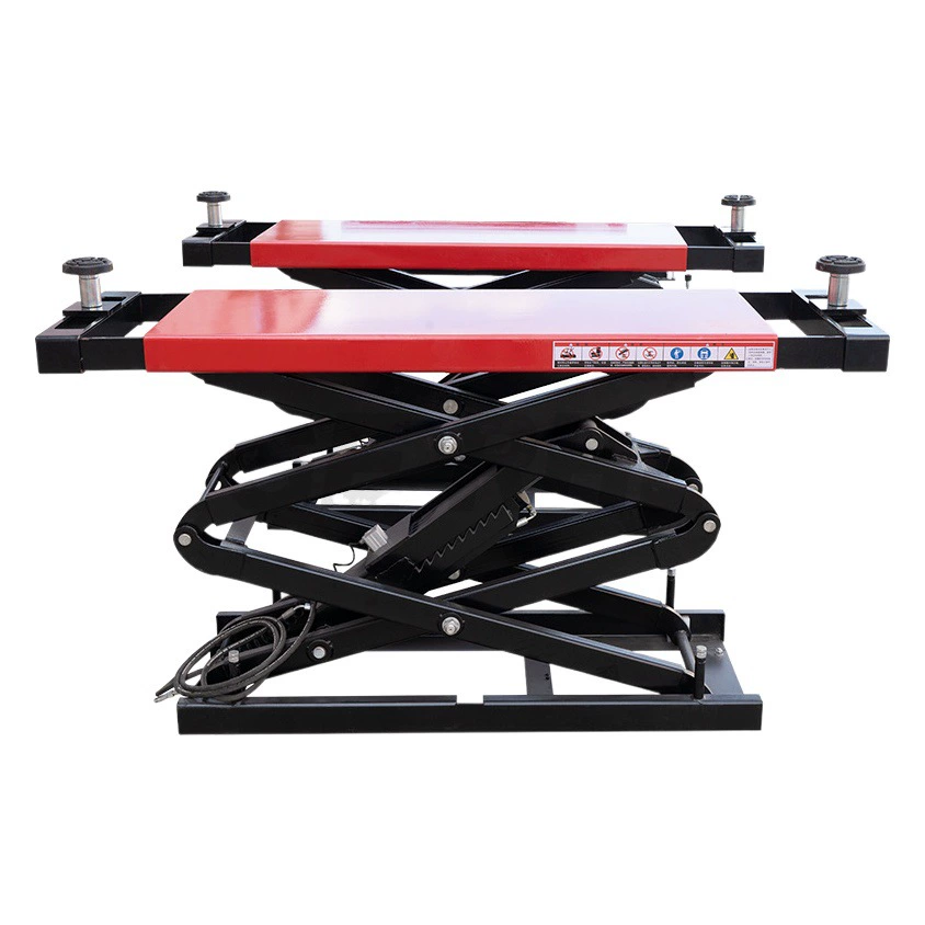 3,5 т двойной стрейч скрытый маленький ножничный подъемник автомобильный подъемник двусторонний стрейч ремонт и обслуживание 4S экспорт магазина