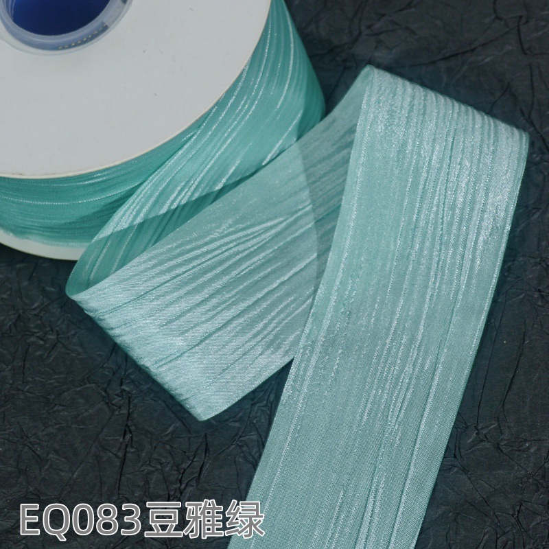 Impresión de la cinta arco regalo cuerda cinta plisada coreana accesorios de embalaje en stock al por mayor Corea del Sur cinta de poliéster