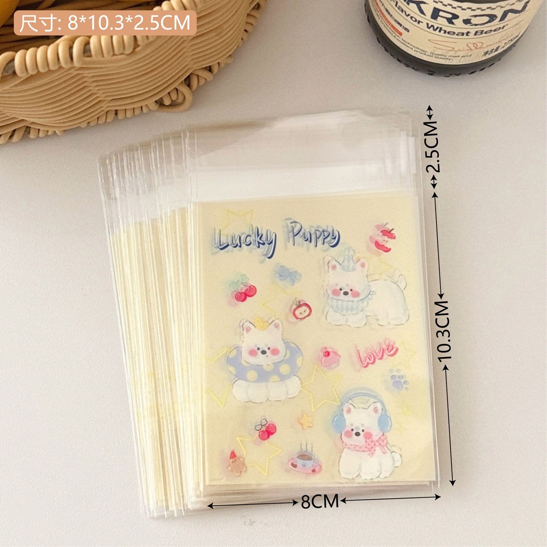 Inswind de alto valor facial adorable bolsas autoadhesivas para niñas bolsas de embalaje de dulces pequeñas bolsas de embalaje de joyerías de regalo image 23