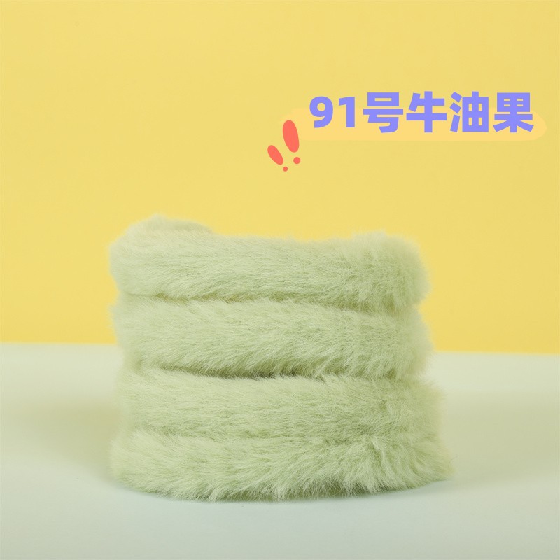 ウサギの毛のねじり棒の20mmの太さの1メートルの長さは皮の草のねじり棒のDIY子犬の熊の超太さの超密な毛の条の手作りに似せます。