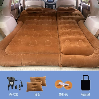 Trips, Vehicle-mounted inflatable bed - suv-honeycomb-flocking-brown