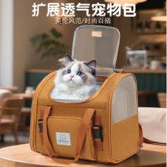 跨境批发猫包可拓展透气外出便携大空间猫咪背包太空舱宠物包狗狗