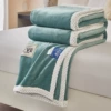 D solid color-olive green [high weight thickened milk velvet]